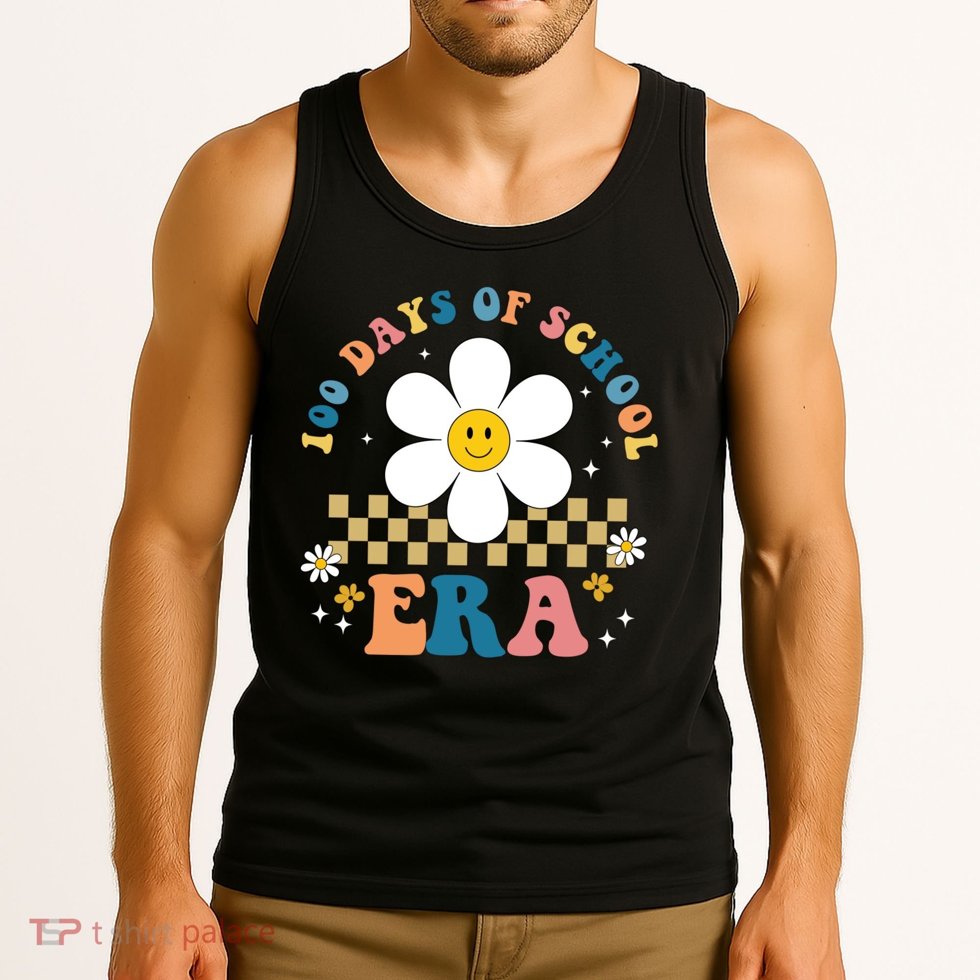 100 Days Of School Era Sunflower Cute Tank Top