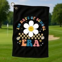100 Days Of School Era Sunflower Cute Golf Towel thumb 1