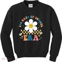 100 Days Of School Era Sunflower Cute Kids Sweatshirt thumb 0