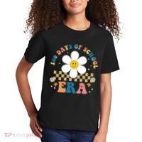 100 Days Of School Era Sunflower Cute Kids T-Shirt thumb 2