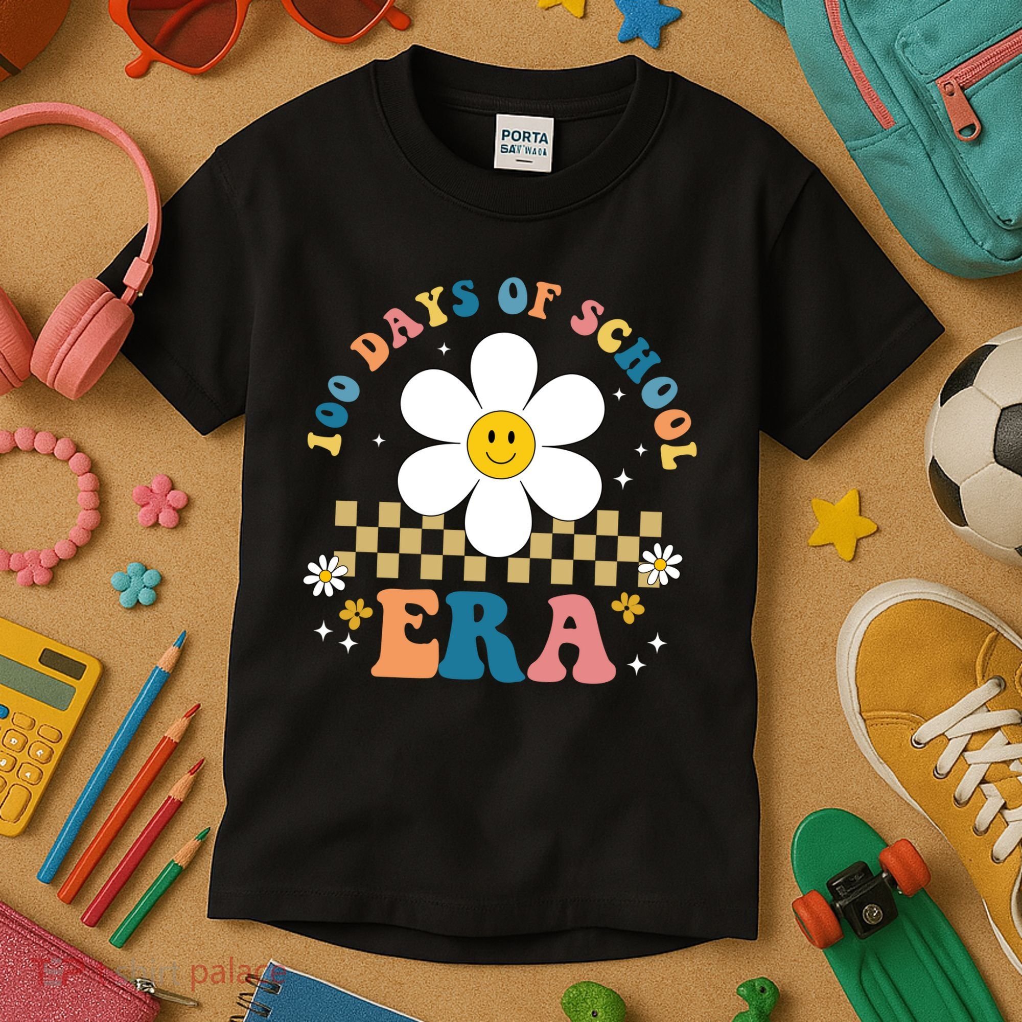 100 Days Of School Era Sunflower Cute Kids T-Shirt