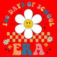 100 Days Of School Era Sunflower Cute Santa Hat thumb 1