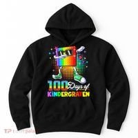 100 Days Of Kindergarten School Teacher 100th Day Pop Hoodie thumb 0