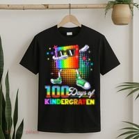 100 Days Of Kindergarten School Teacher 100th Day Pop T-Shirt thumb 2