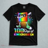 100 Days Of Kindergarten School Teacher 100th Day Pop T-Shirt thumb 5