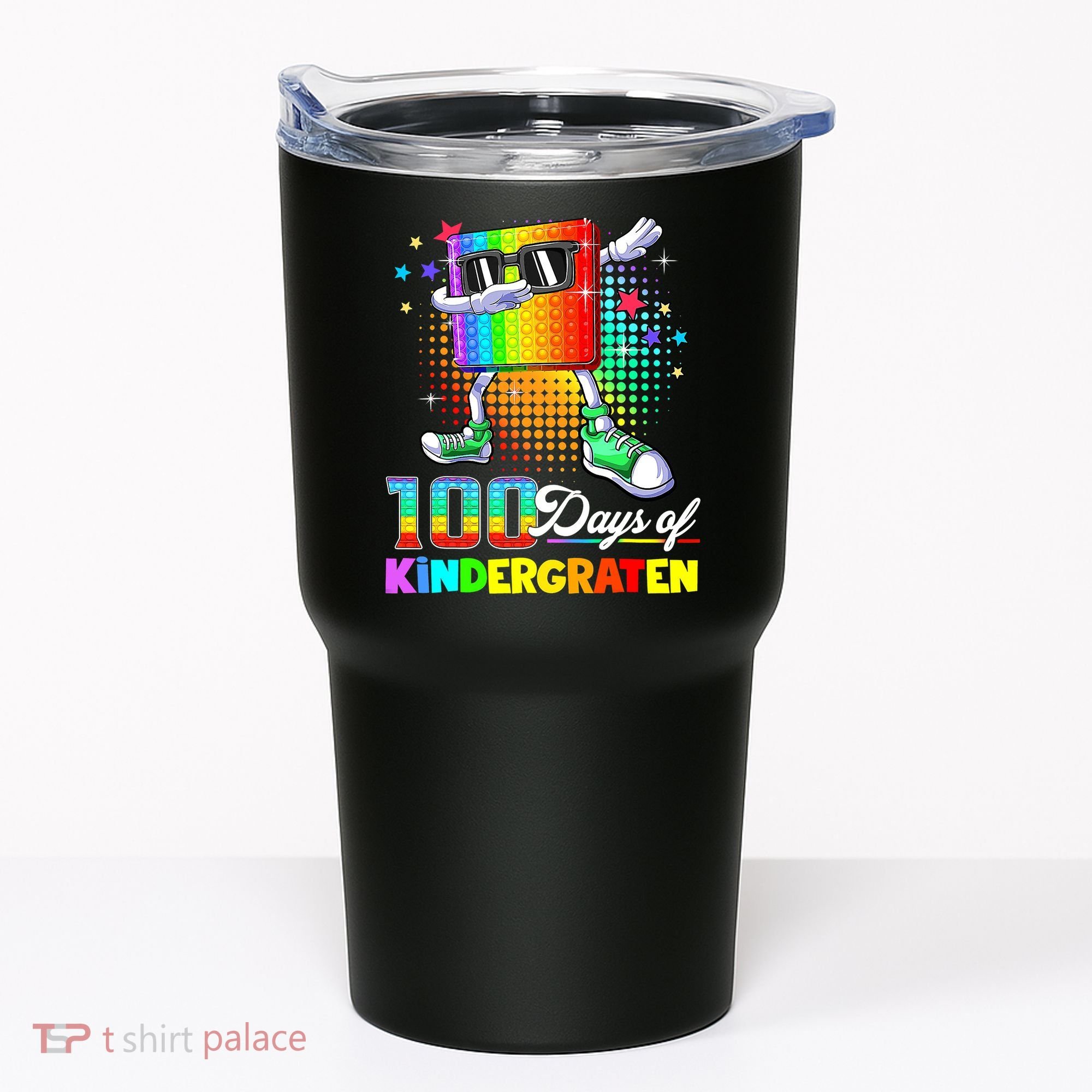 100 Days Of Kindergarten School Teacher 100th Day Pop Tumbler
