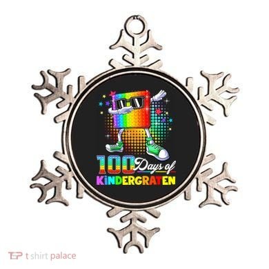 100 Days Of Kindergarten School Teacher 100th Day Pop Ornament