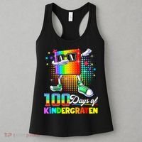 100 Days Of Kindergarten School Teacher 100th Day Pop Women's Tank Top thumb 3