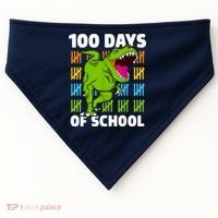 100th Day Of School Boys Kids Dino 100 Days Dinosaur TRex USA-Made Doggie Bandana thumb 0