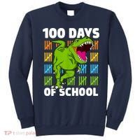 100th Day Of School Boys Kids Dino 100 Days Dinosaur TRex Sweatshirt thumb 0