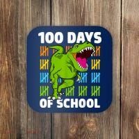 100th Day Of School Boys Kids Dino 100 Days Dinosaur TRex Coaster thumb 0