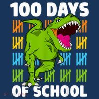 100th Day Of School Boys Kids Dino 100 Days Dinosaur TRex Mousepad thumb 1