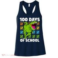 100th Day Of School Boys Kids Dino 100 Days Dinosaur TRex Women's Tank Top thumb 0
