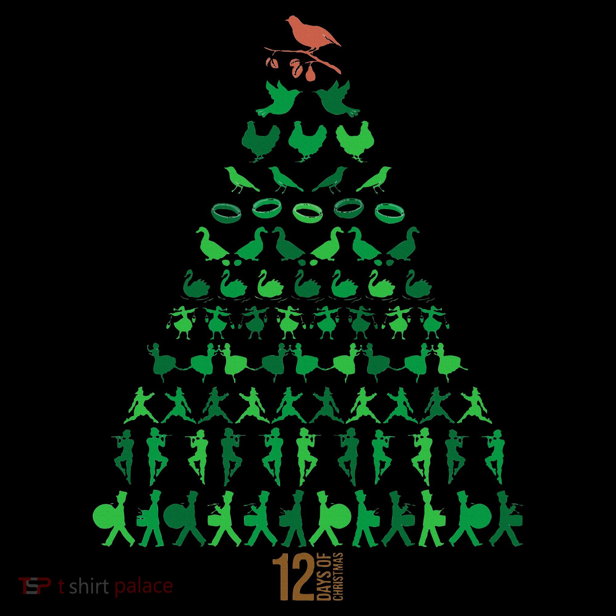 12 Days of Christmas Tree Classic Holiday  Coffee Mug