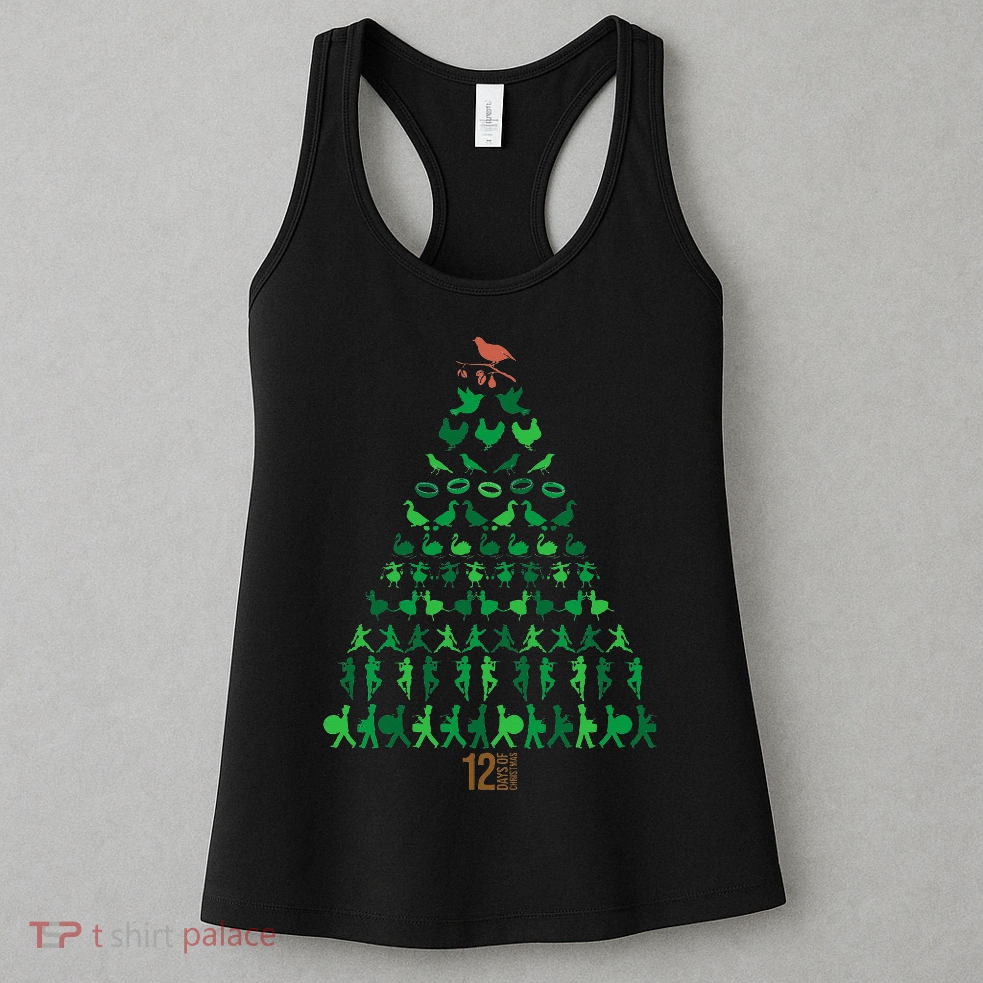 12 Days of Christmas Tree Classic Holiday  Women's Tank Top