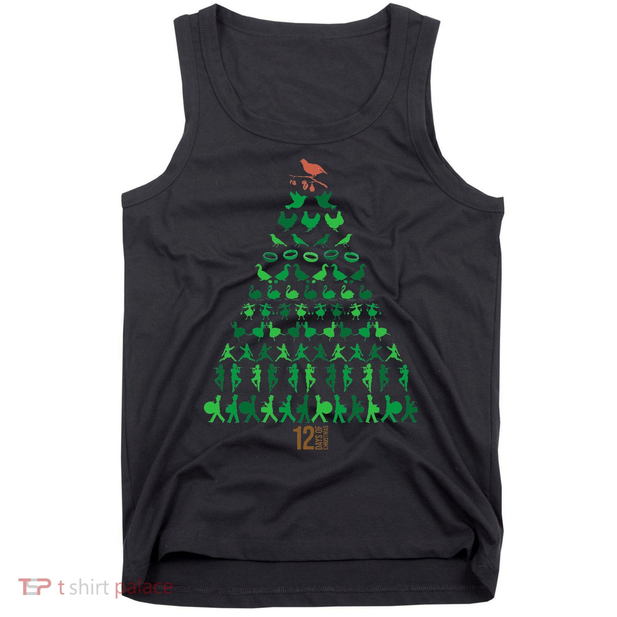 12 Days of Christmas Tree Classic Holiday  Tank Top
