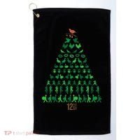 12 Days of Christmas Tree Classic Holiday  Golf Towel thumb 0