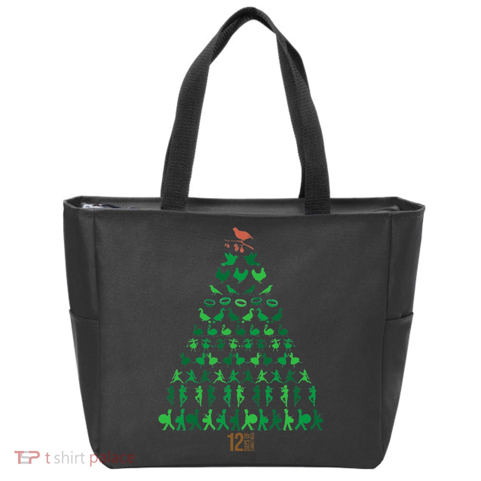 12 Days of Christmas Tree Classic Holiday  Tote Bag