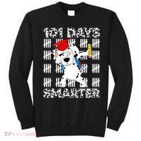 101 Days Of School Dalmatian Dog 100 Days Smarter Teacher Sweatshirt thumb 0