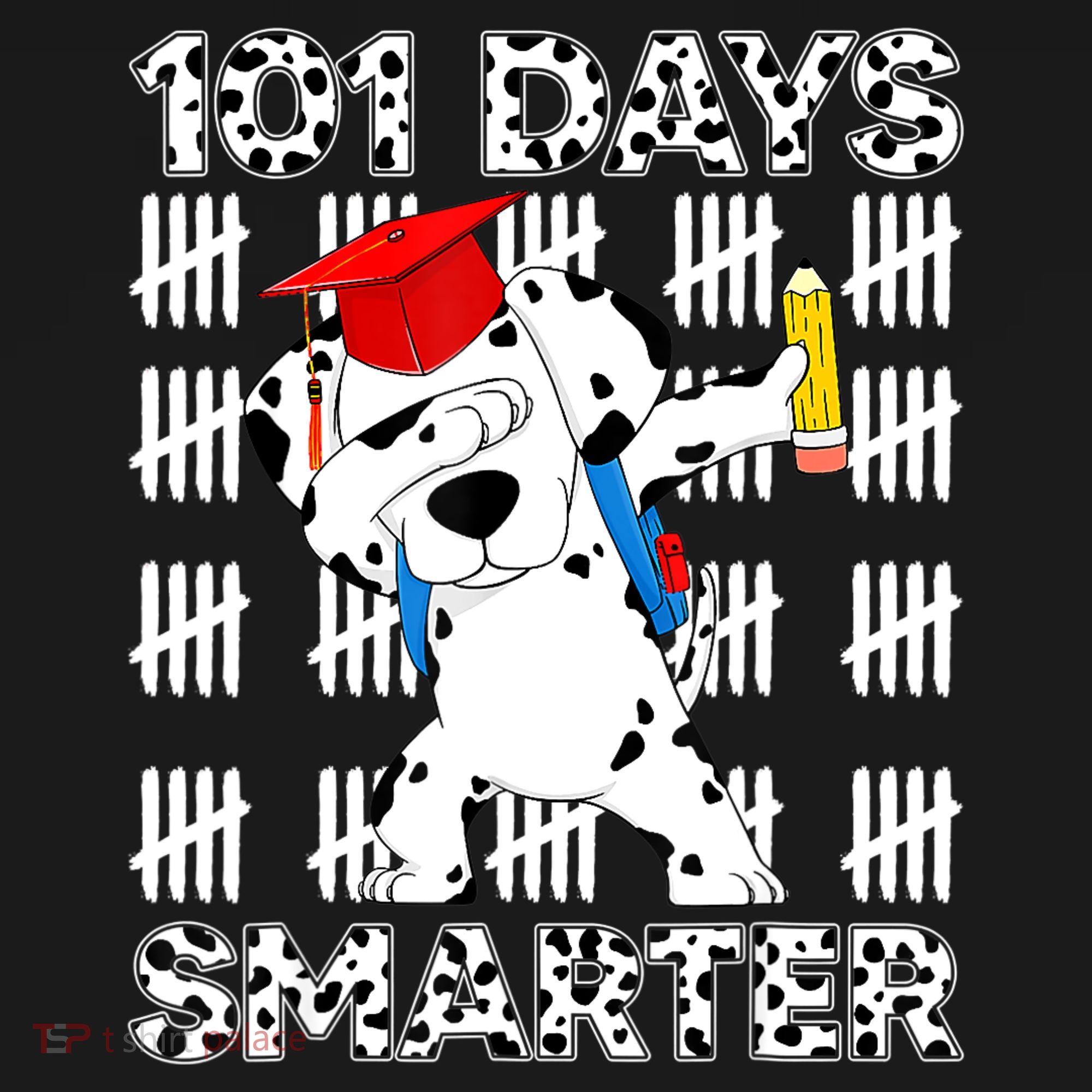 101 Days Of School Dalmatian Dog 100 Days Smarter Teacher Sweatshirt