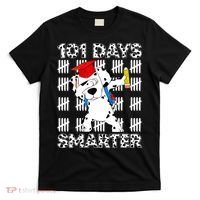 101 Days Of School Dalmatian Dog 100 Days Smarter Teacher T-Shirt thumb 0