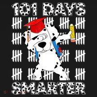 101 Days Of School Dalmatian Dog 100 Days Smarter Teacher Women's Tank Top thumb 5