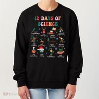 12 Days Of Science Scientist Teacher Christmas Science Xmas Women's Sweatshirt thumb 0