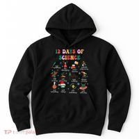12 Days Of Science Scientist Teacher Christmas Science Xmas Hoodie thumb 0