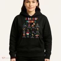 12 Days Of Science Scientist Teacher Christmas Science Xmas Hoodie thumb 5