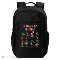 12 Days Of Science Scientist Teacher Christmas Science Xmas Backpack thumb 0