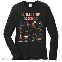 12 Days Of Science Scientist Teacher Christmas Science Xmas Women's Long Sleeve Shirt thumb 0