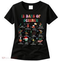 12 Days Of Science Scientist Teacher Christmas Science Xmas Women's T-Shirt thumb 0