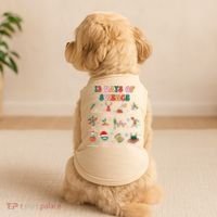 12 Days Of Science Scientist Teacher Christmas Science Xmas Doggie Tank thumb 2