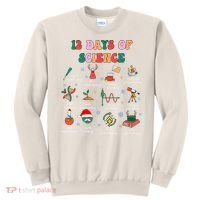 12 Days Of Science Scientist Teacher Christmas Science Xmas Sweatshirt thumb 0