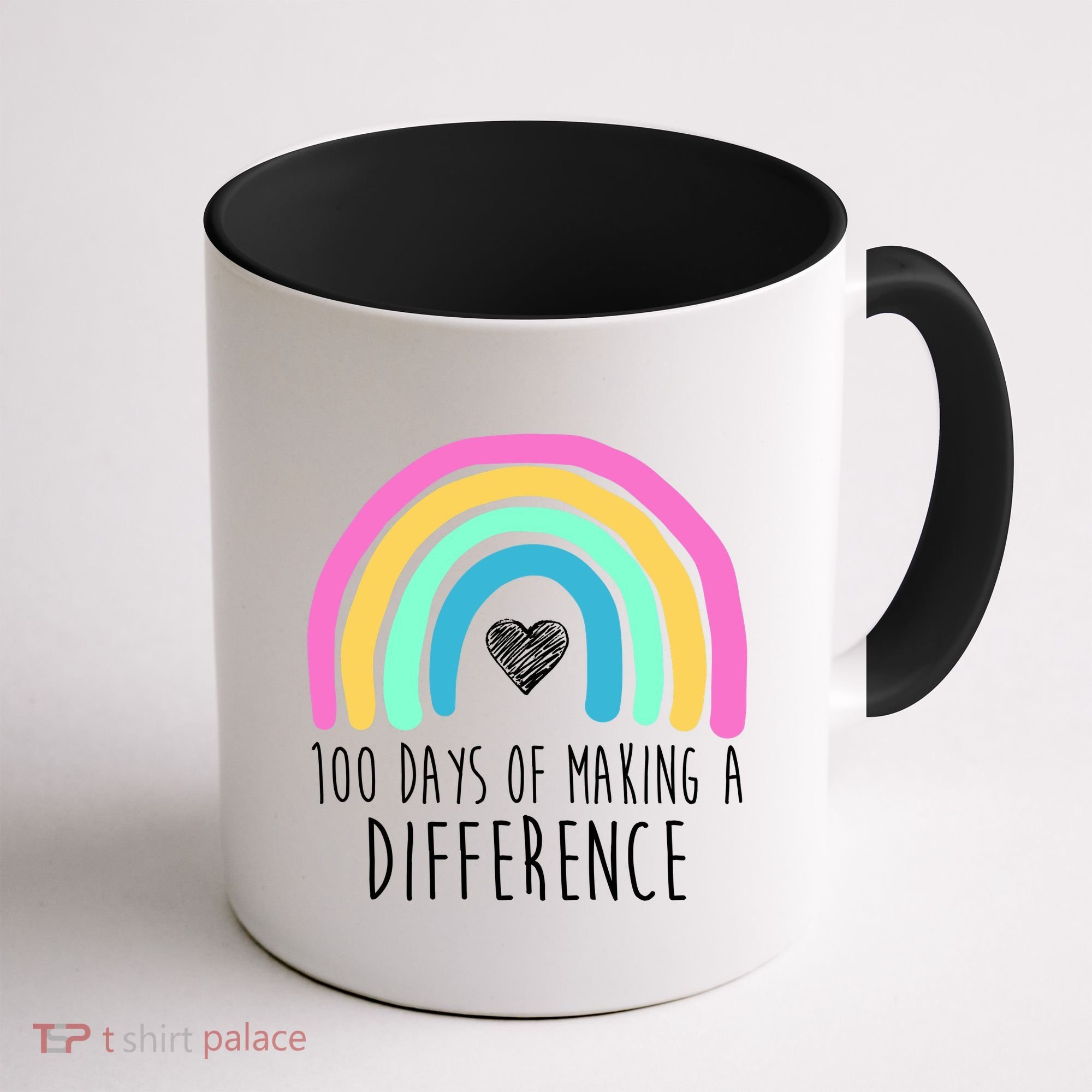100 Days Of Making A Difference 100th Day Of School Coffee Mug