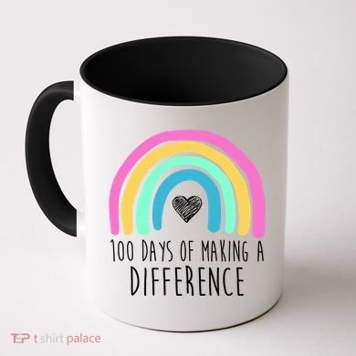 100 Days Of Making A Difference 100th Day Of School Coffee Mug