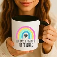 100 Days Of Making A Difference 100th Day Of School Coffee Mug thumb 3