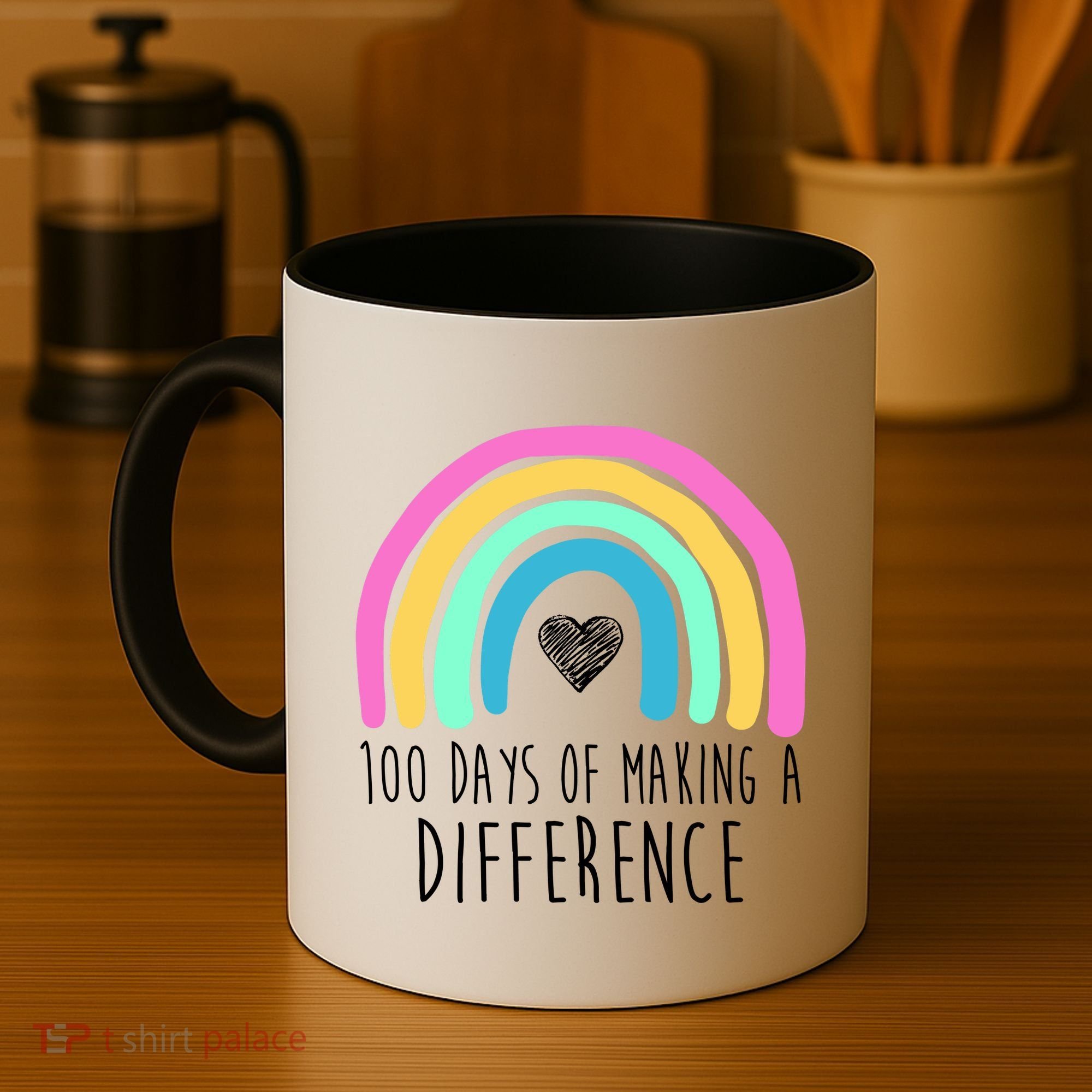100 Days Of Making A Difference 100th Day Of School Coffee Mug