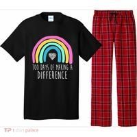 100 Days Of Making A Difference 100th Day Of School Pajama Set thumb 0
