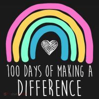 100 Days Of Making A Difference 100th Day Of School Women's Hoodie thumb 2