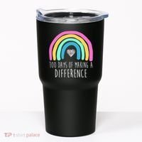 100 Days Of Making A Difference 100th Day Of School Tumbler thumb 0