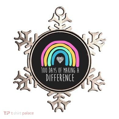 100 Days Of Making A Difference 100th Day Of School Ornament