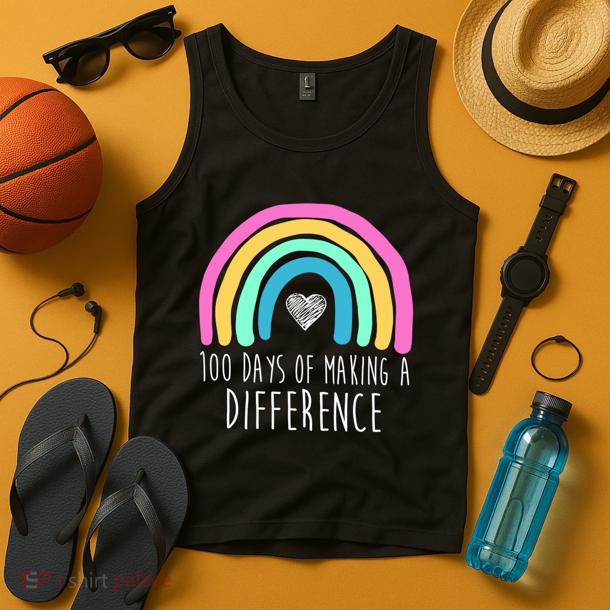 100 Days Of Making A Difference 100th Day Of School Tank Top