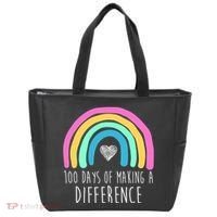 100 Days Of Making A Difference 100th Day Of School Tote Bag thumb 0
