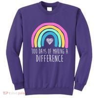 100 Days Of Making A Difference 100th Day Of School Sweatshirt thumb 0