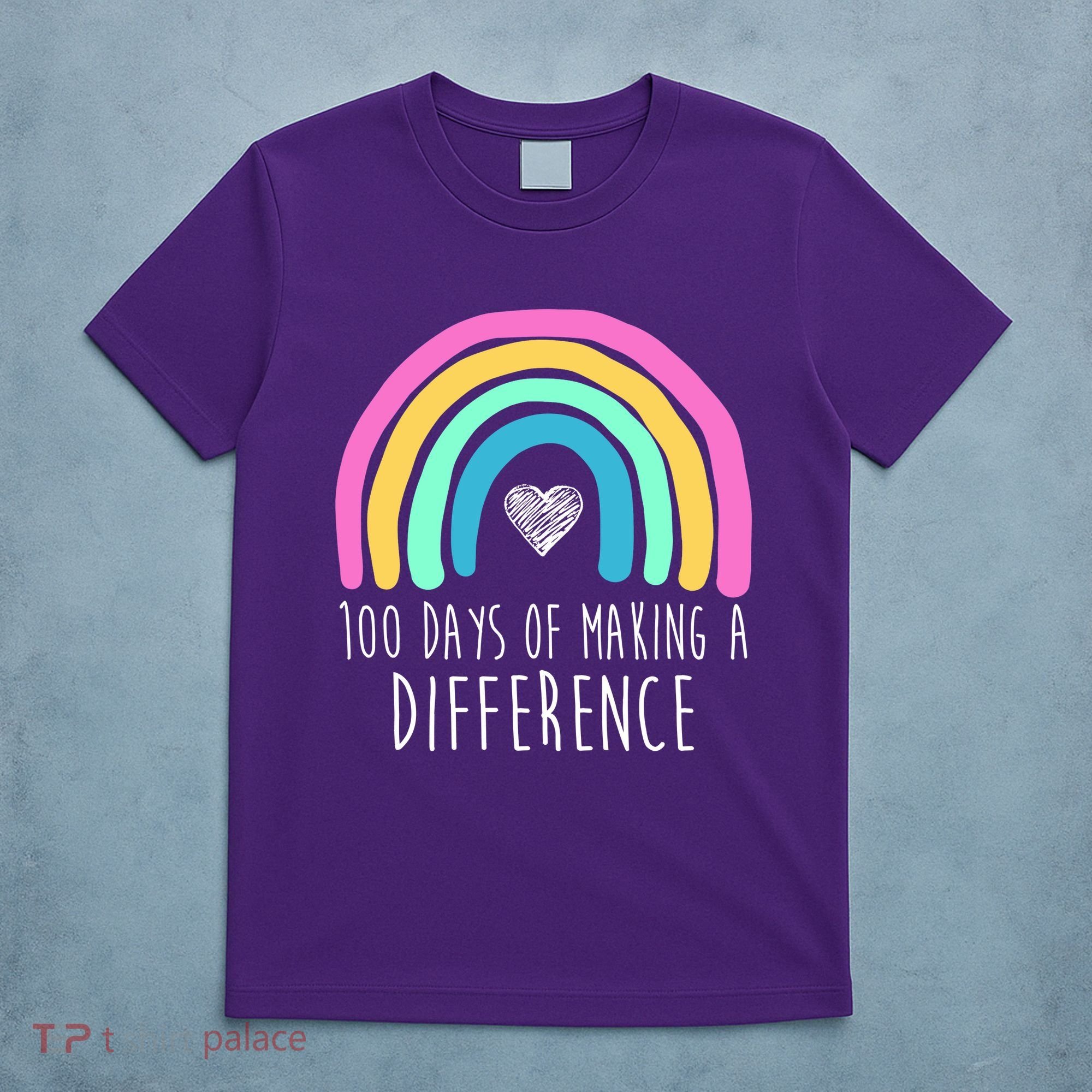 100 Days Of Making A Difference 100th Day Of School T-Shirt