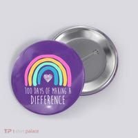 100 Days Of Making A Difference 100th Day Of School Button thumb 0