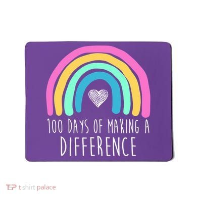 100 Days Of Making A Difference 100th Day Of School Mousepad