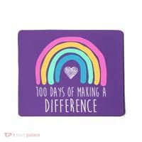 100 Days Of Making A Difference 100th Day Of School Mousepad thumb 0