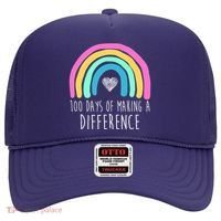 100 Days Of Making A Difference 100th Day Of School Hat thumb 0